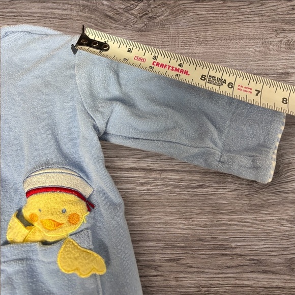 Blue Hooded Baby fizzy swim cover up with Duck Design. Excl cndtn. Ofrs wlcm! - Picture 10 of 10